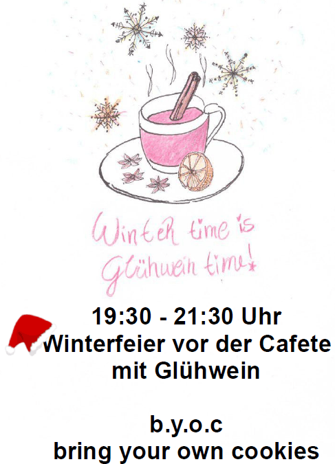 Winterfeier Vor Der Cafete Asta Evangelische Hochschule Darmstadt